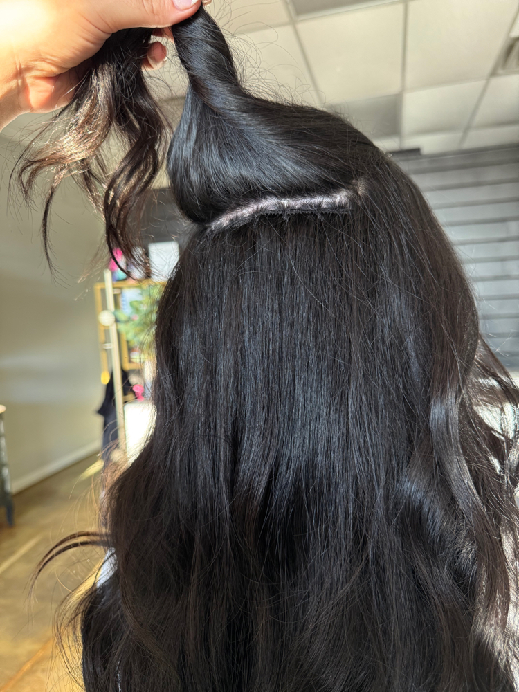 Hand Tied Weft Instillation at Hair By Kalli Jo in Van Alstyne, TX