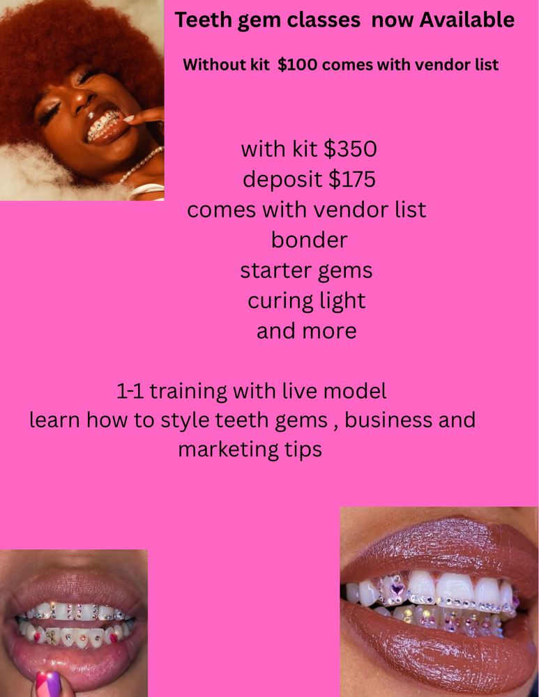Teeth Gem Class With Kit