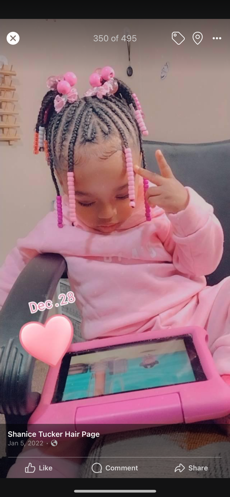 Kids Braided Pony(s) 9-under