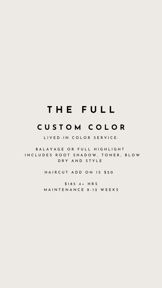 The Full Custom Color