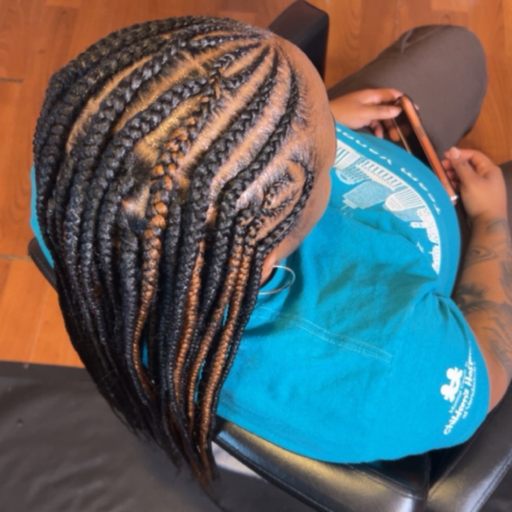 Smedium Fulani Braids at Kenya's Dash Of Beauty in Murfreesboro, TN