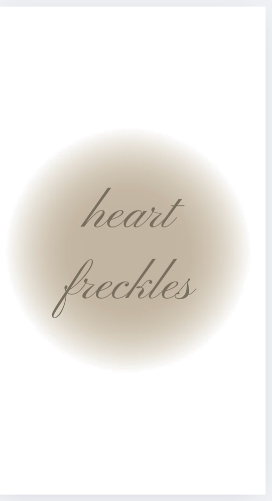 Heart Freckles 🤎