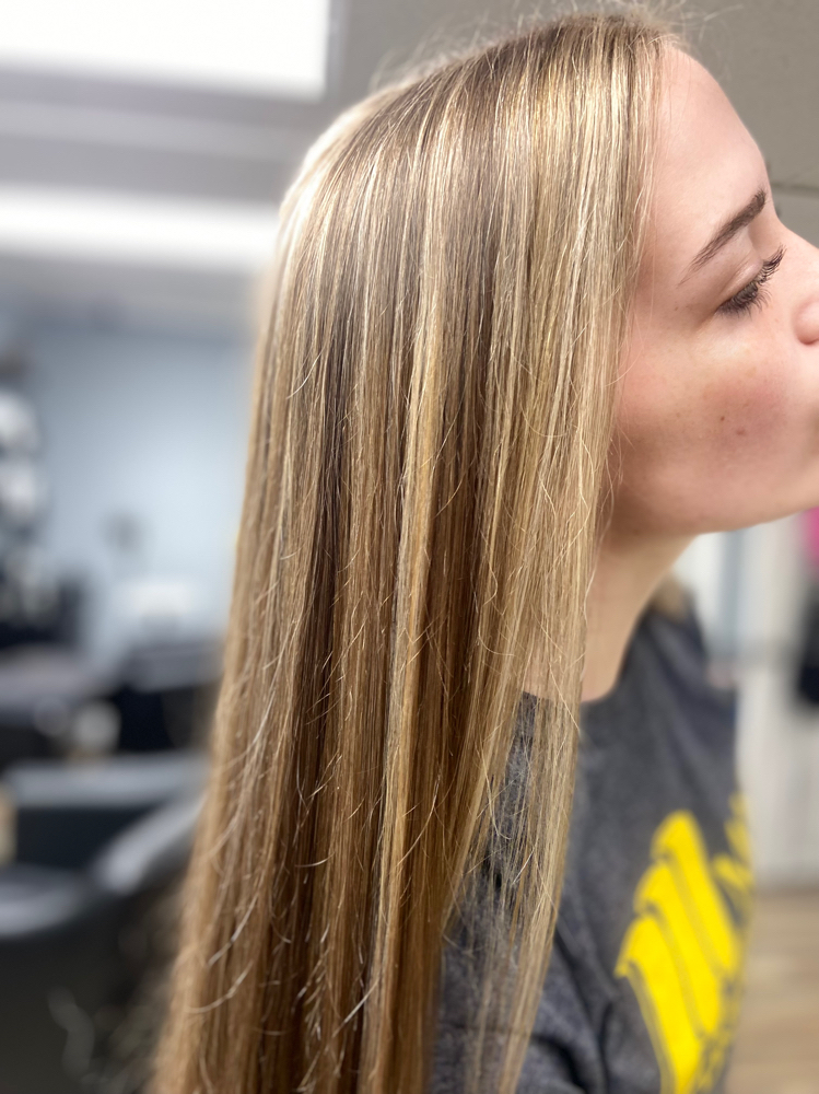 Partial Highlight, Glaze,& Haircut