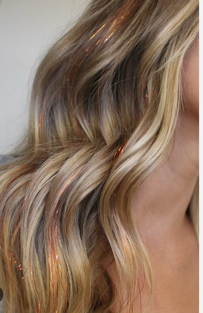 Tinsel Extensions at Poppy & Aster Beauty Bar in Columbia Falls, MT