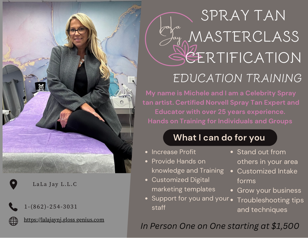 Spray Tan Master Class Certificatio