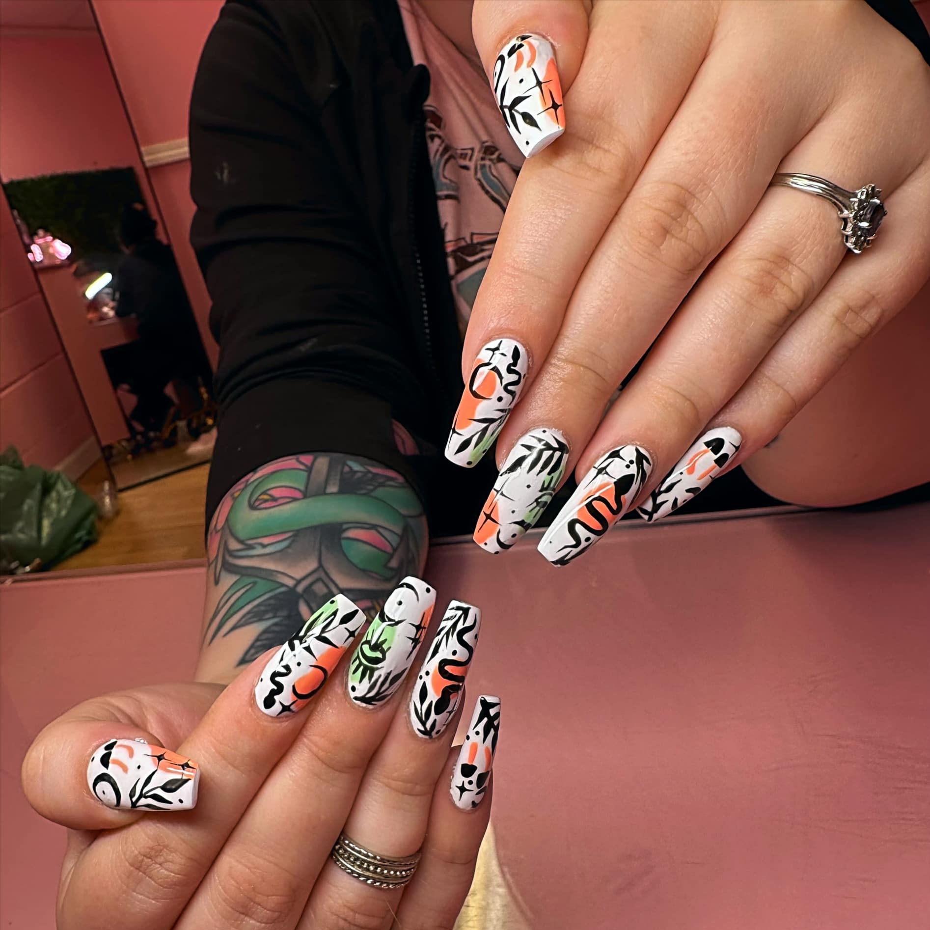 Acrylic Fill With Extreme Art at Brandy Candy Nails in Roseburg, OR