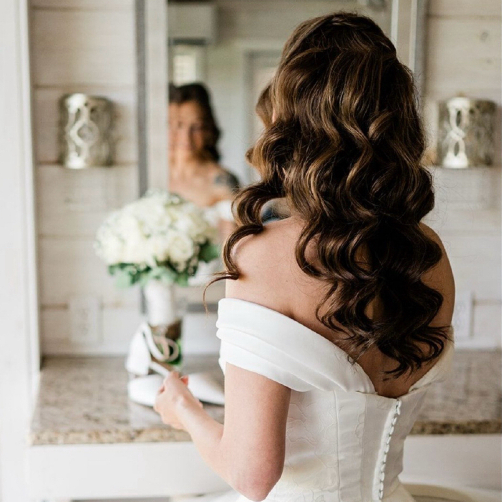 bridal trial hair run at hairbykaleym in Kingsport, TN