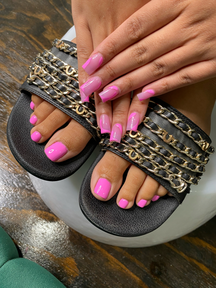 Gel Toes And Matching Set💕