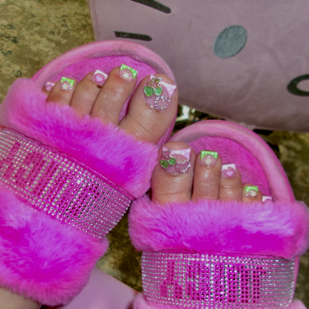 Acrylic Toes at GirlyGirlStudios in Visalia, CA