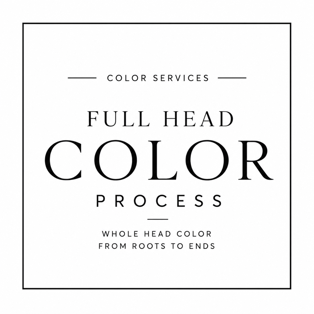 Full Color Process at Tea Madison Salon in Sugar Land, TX