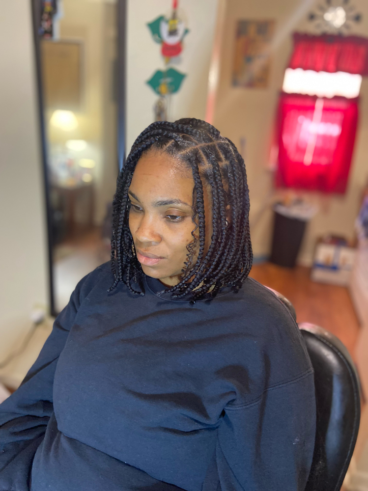 Boho Knotless Bob