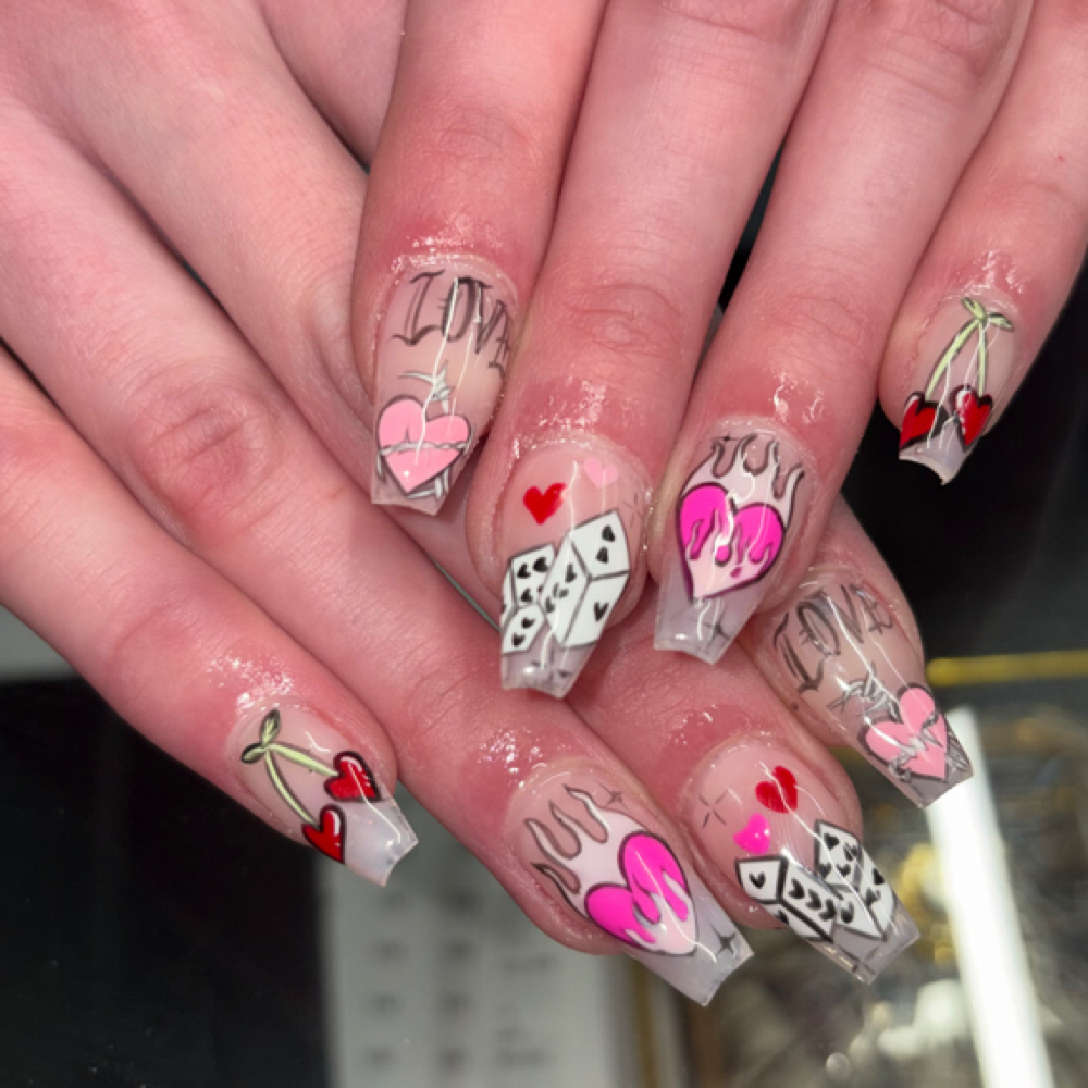 Builder Gel Fill With Extra Designs at Tailored Barber Co. in Roy, UT