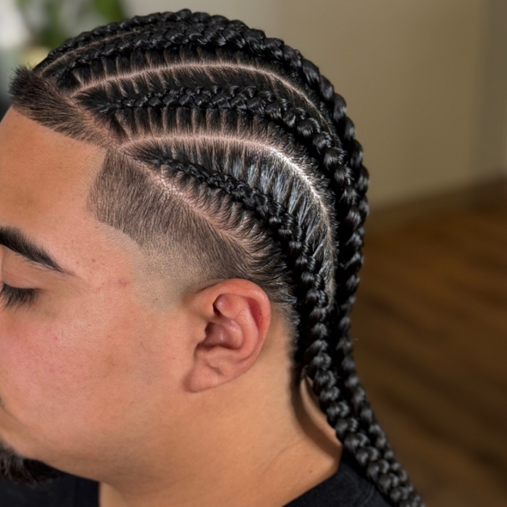 Men 6 Braids at Hair Cartel in South Bend, IN