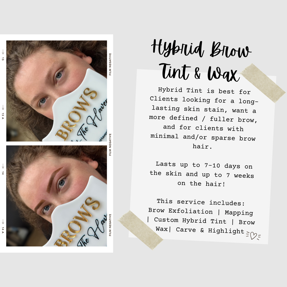 Hybrid Brow Tint + Wax (Megan) at The Haven Beauty Co. in Flat Rock, MI