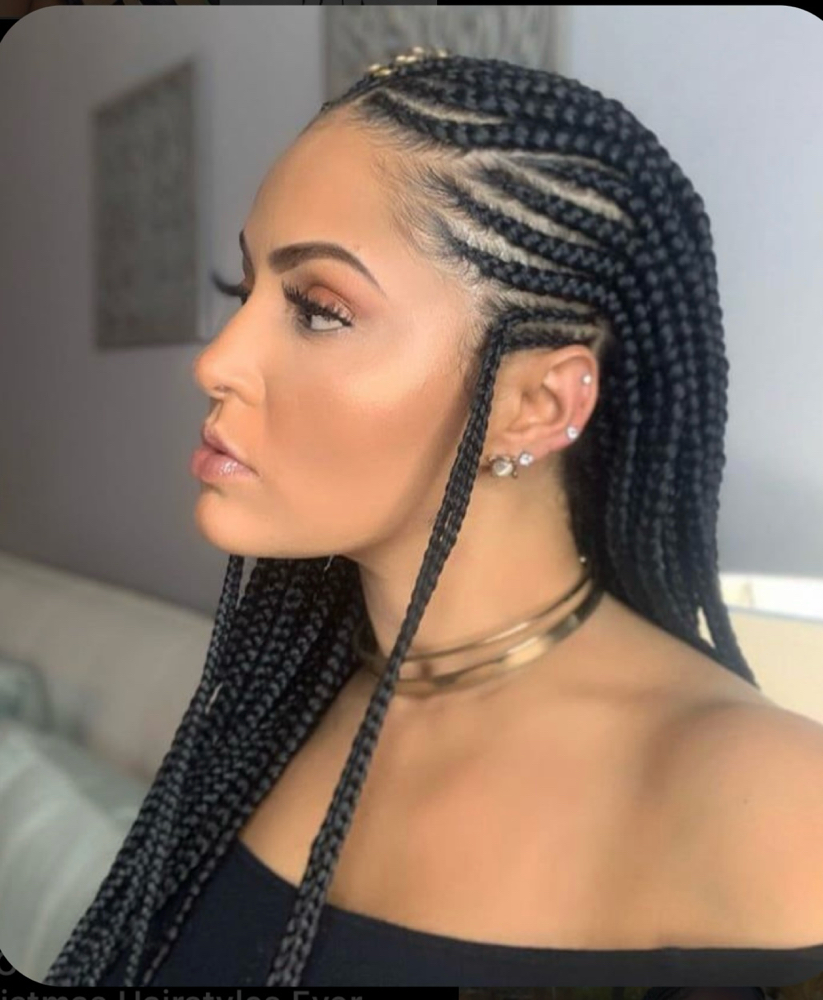 Layered Scalp Braids  Size Medium