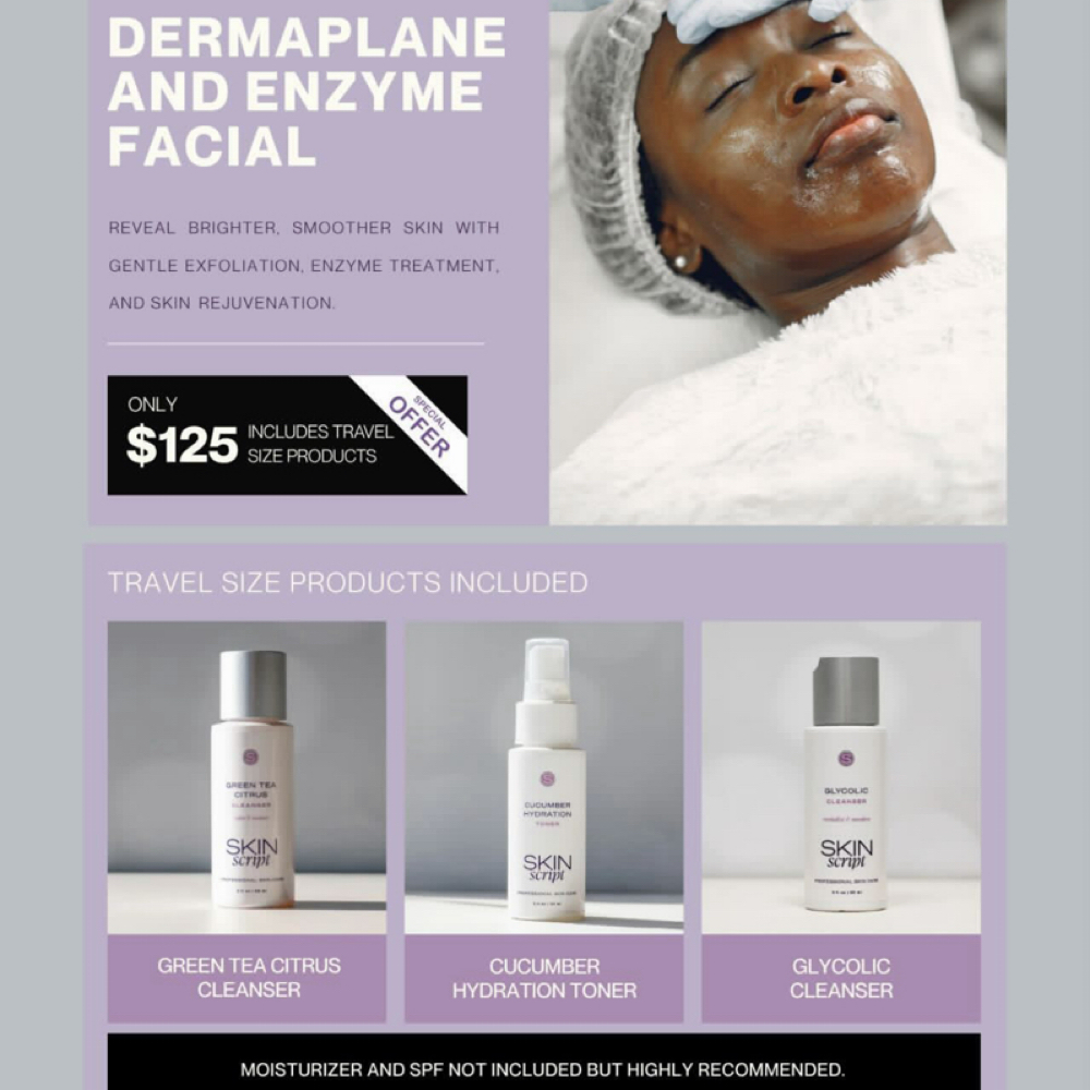 Dermaplane & Enzyme Facial at Love Esthetics in Decatur, GA