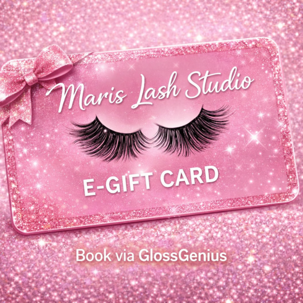 E Gift Cards at Maris Lash Studio in Rockport, TX