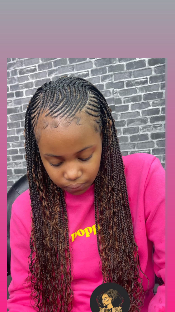 • Kids Tribal / Fulani Braids at Jartu's Braids beauty bar 🇱🇷 in Monroe, LA