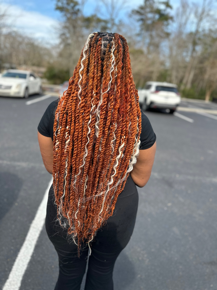 Bohemian Cuban Twist Over Locs