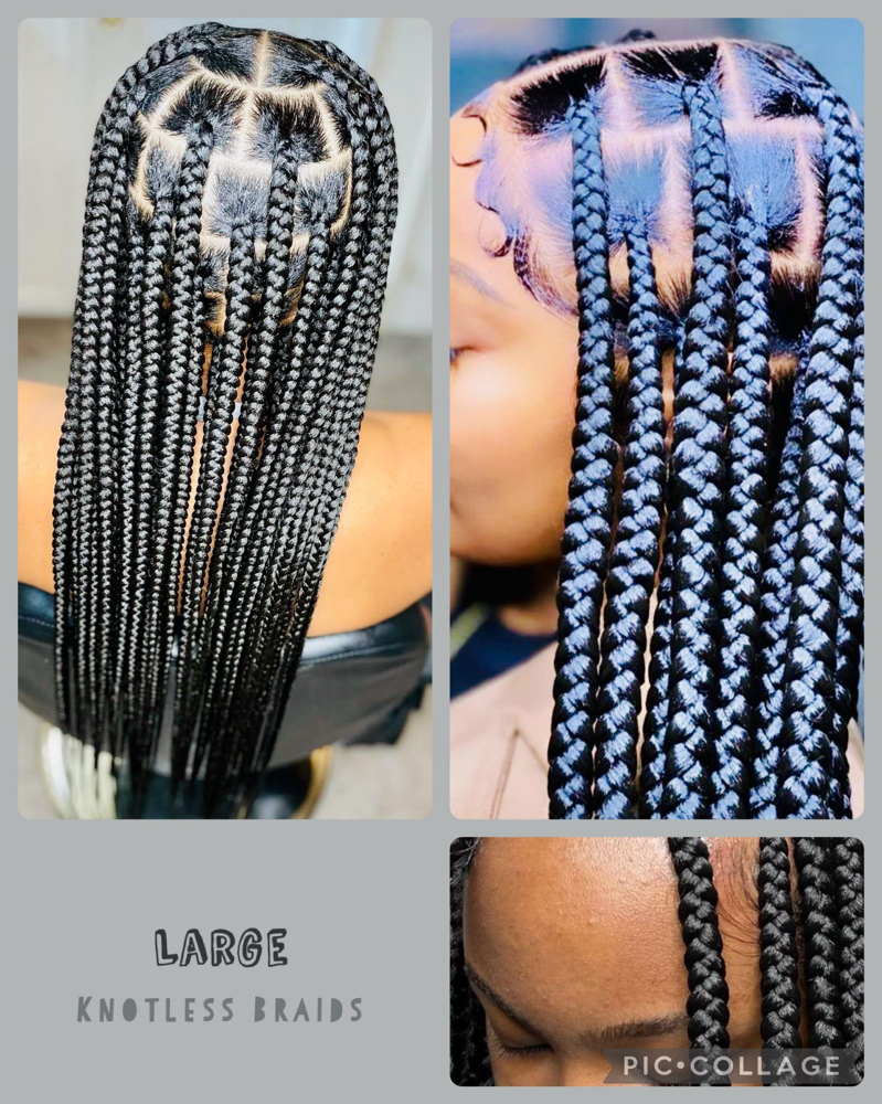 Large knotless Braids