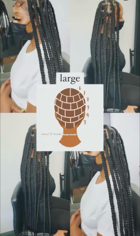 Large knotless Braids