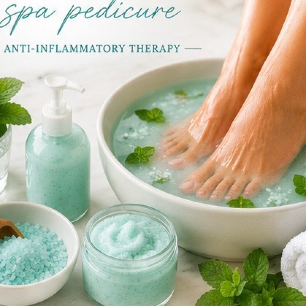 Spa pedicure-Tingling Mint at 7 1 8 Beauty Bar in Hoboken, NJ