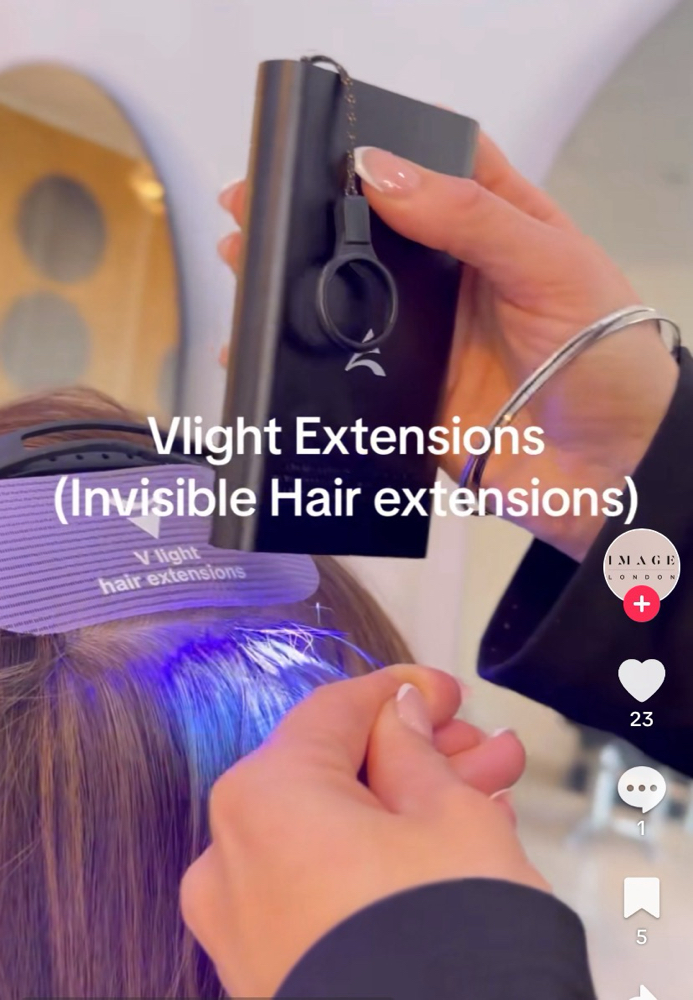 V Light Hair Extensions Hairline at To Be Crowned By Nina Lynn in Emmaus, PA