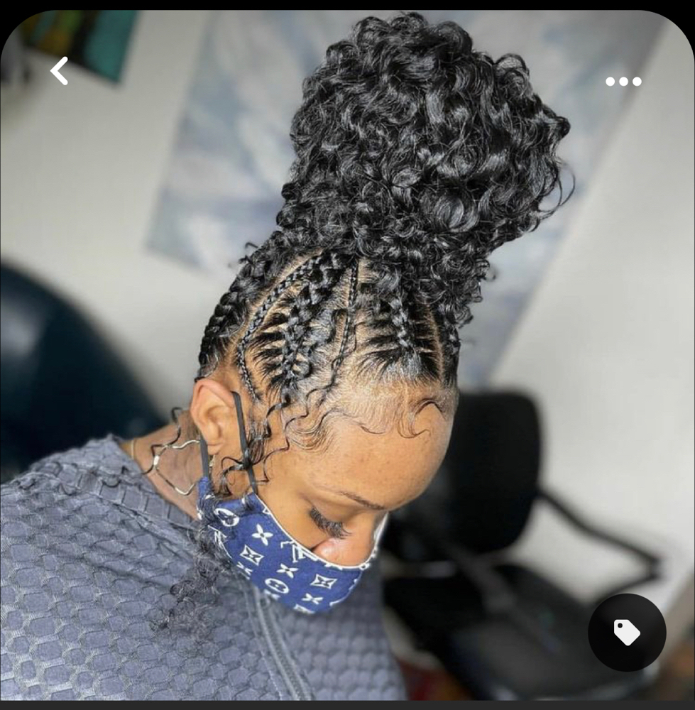 Large Boho Braided Bun