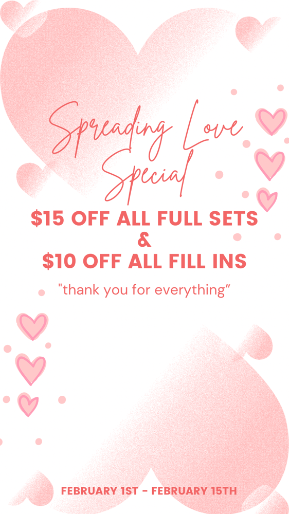 ❤️Love special Fill in❤️ 2/1-2/15