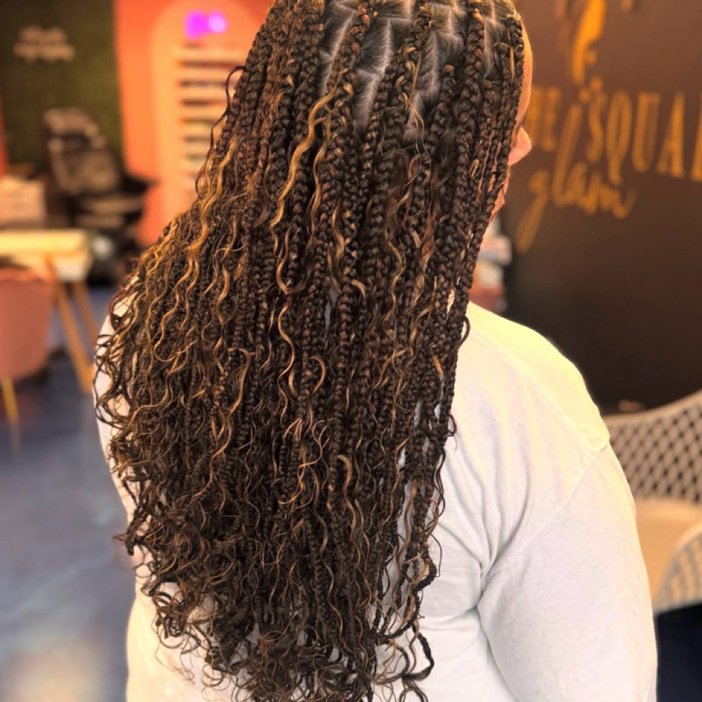 Box Braids (Medium) at Seventy x Seven Salon in crescent Springs, KY