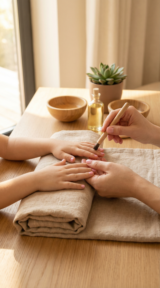 Tiny Tots Mani at MARLO & CO. BEAUTÉ SPA in Dallas, TX