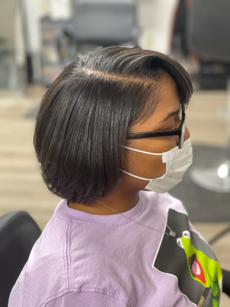 Relaxer touch up
