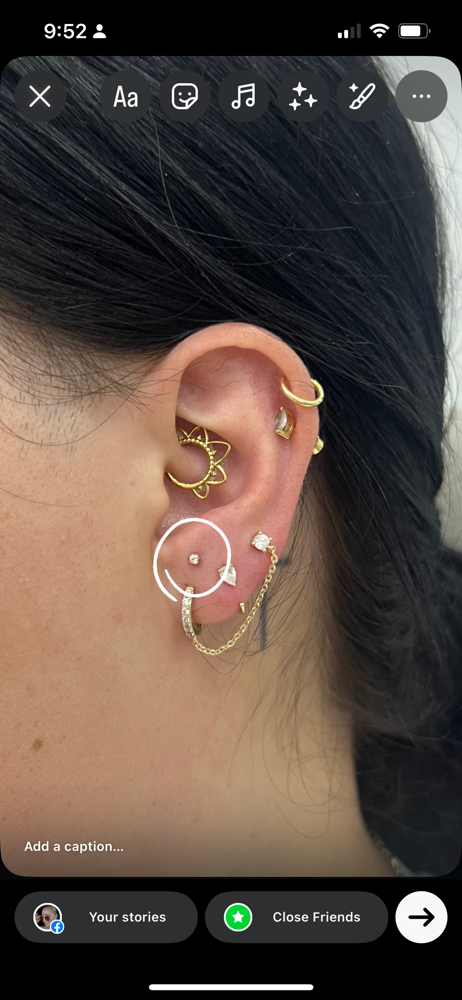 Constellation or Single Piercing