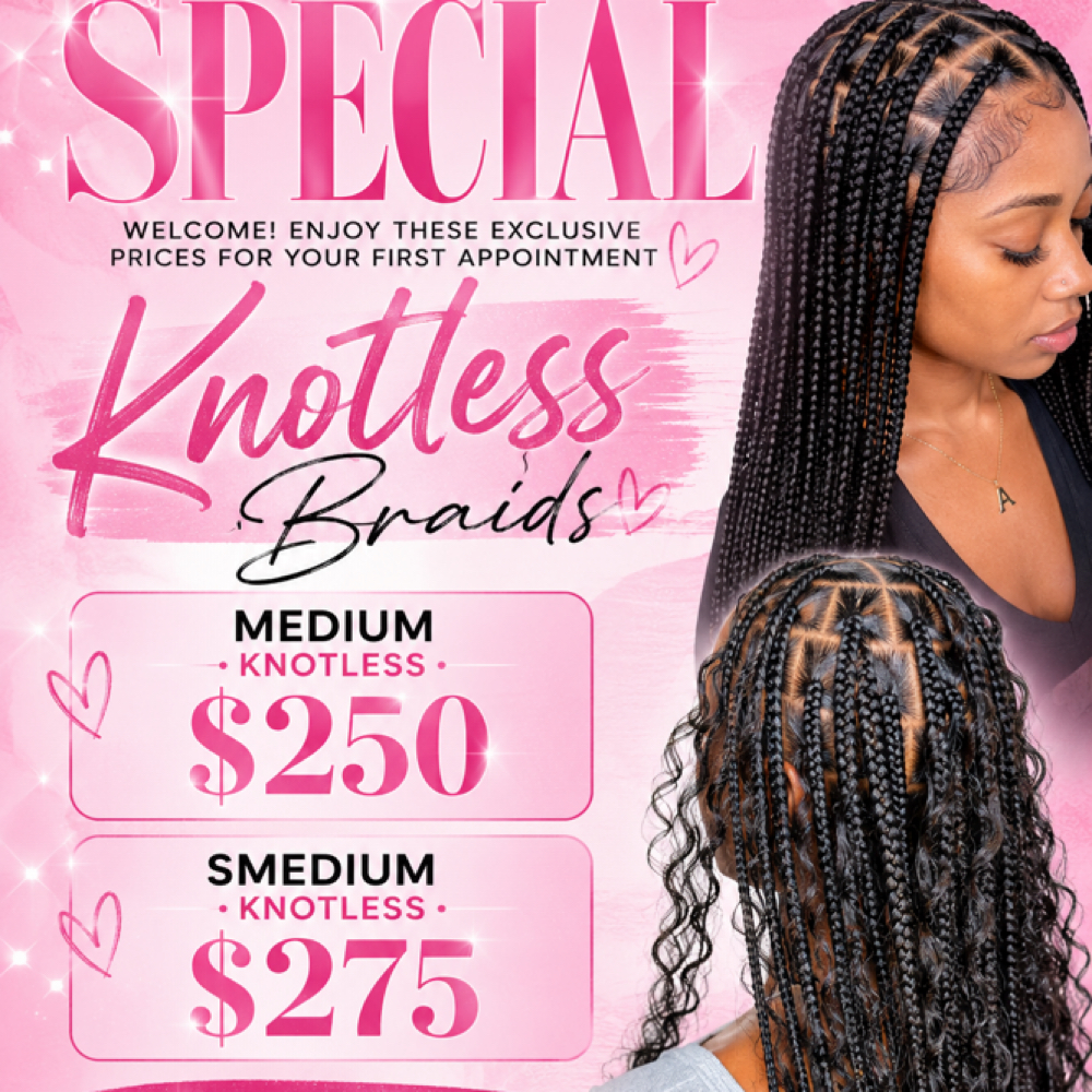 ***Sale*** Medium Knotless at Desi Braids in Virginia Beach, VA