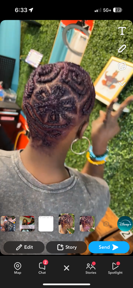 Braided Bald Head