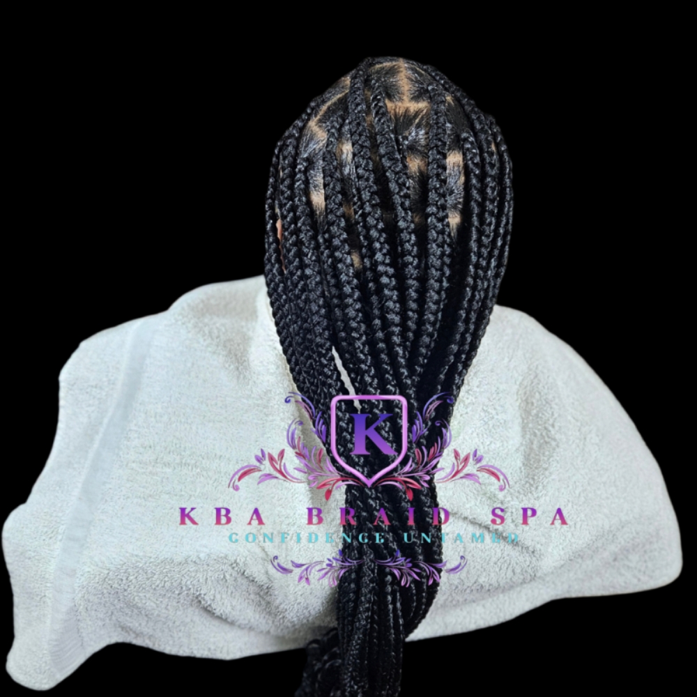 Large Knotless Braids