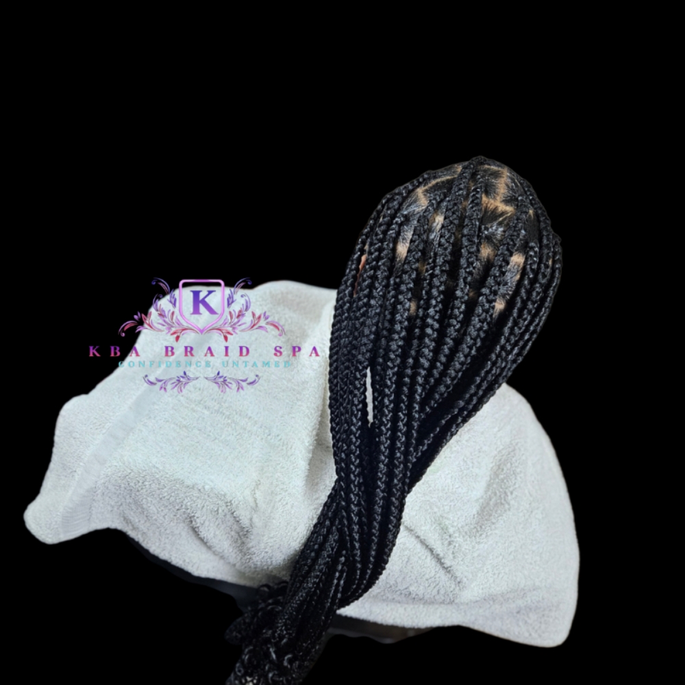 Large Knotless Braids at KBA Braid Spa in Hazel Crest, IL