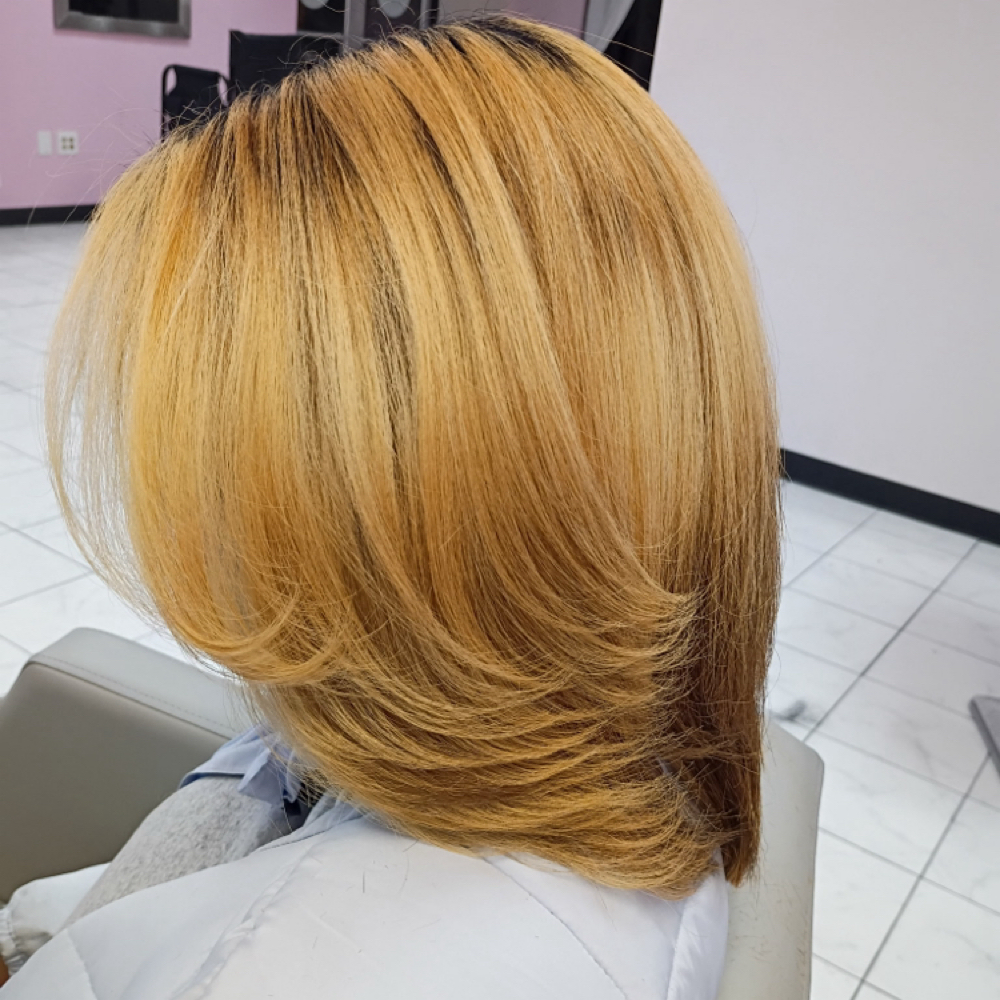 Silk Press at Luxe Celine in Missouri City, TX