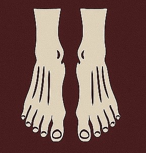 Feet at Doll Parts Esthetics Parlor in Costa Mesa, CA