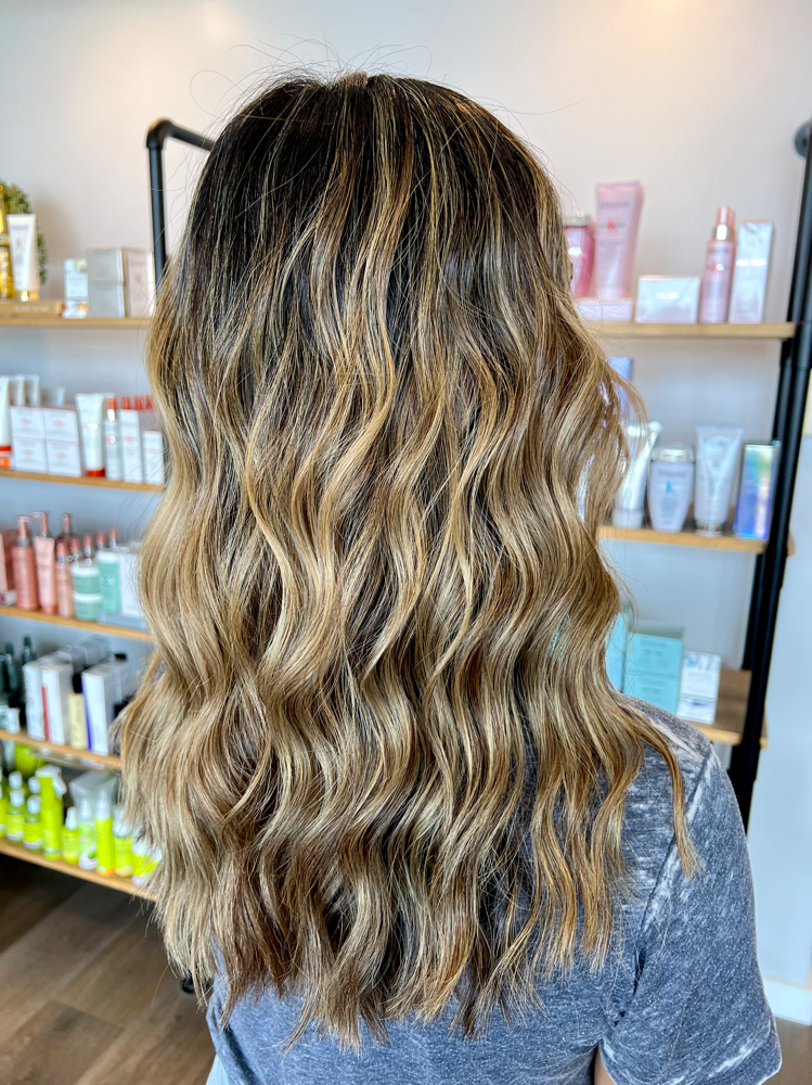 Partial Balayage With Haircut