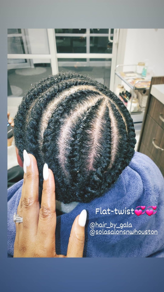 Flat Twist at Josephine's Girls Hair Studio💜🦋 in Houston, TX