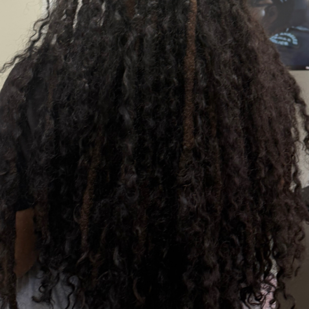 Curly Hair To Locs at CLASSY CEES Crown Ritual in Baton Rouge, LA