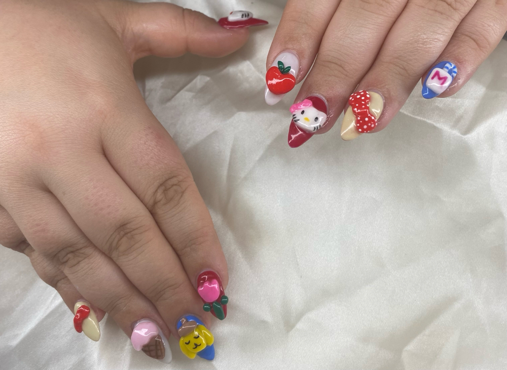 Character Nail Art Design Freestyle