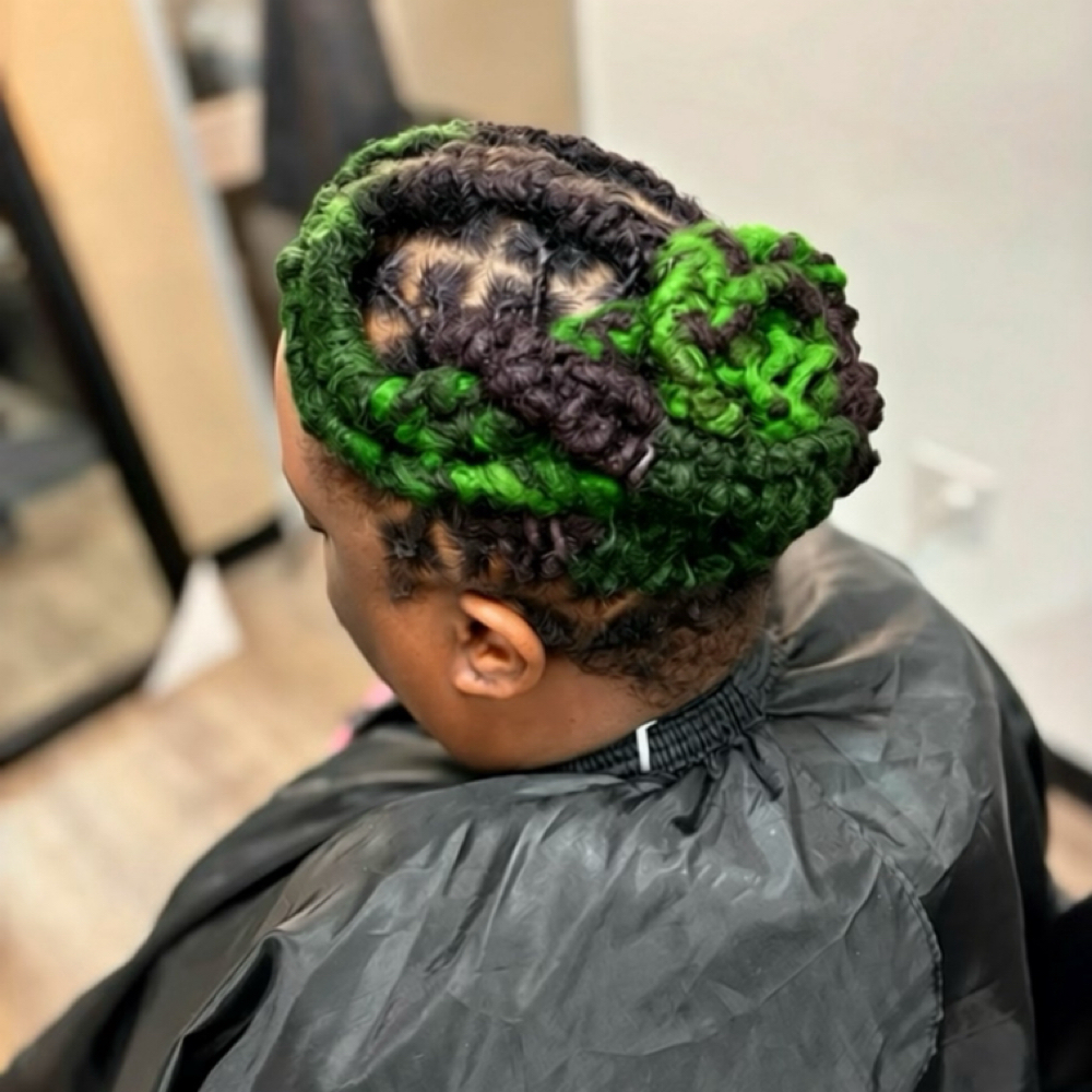 Colored Locs at Equality’s Nubian Stiylz in Hampton, VA