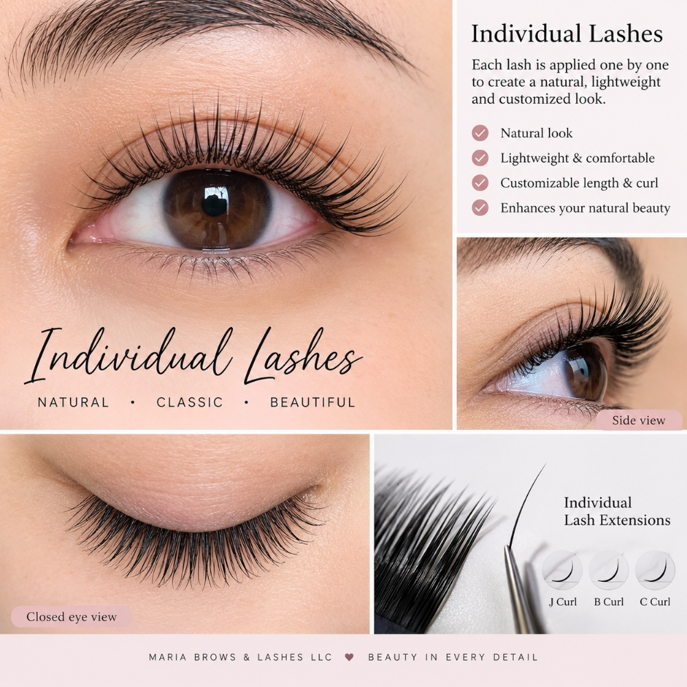 Individual Lashes - $120_140 at Maria Brows & Lashes LLC in Chesapeake, VA