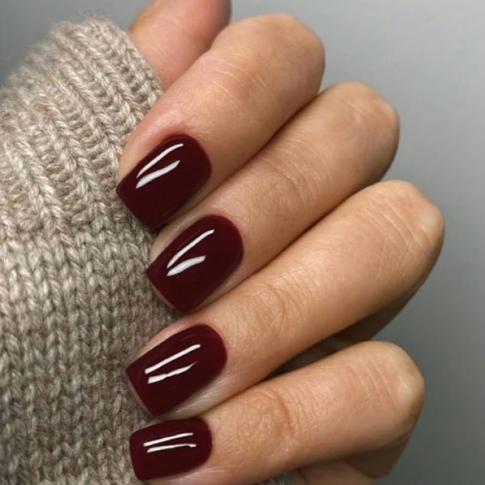 Plum Gel Manicure at Prestige bliss in Maspeth, NY