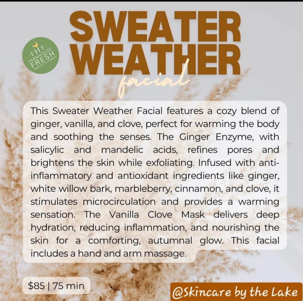 Sweater Weather Facial 💆‍♀️🧣