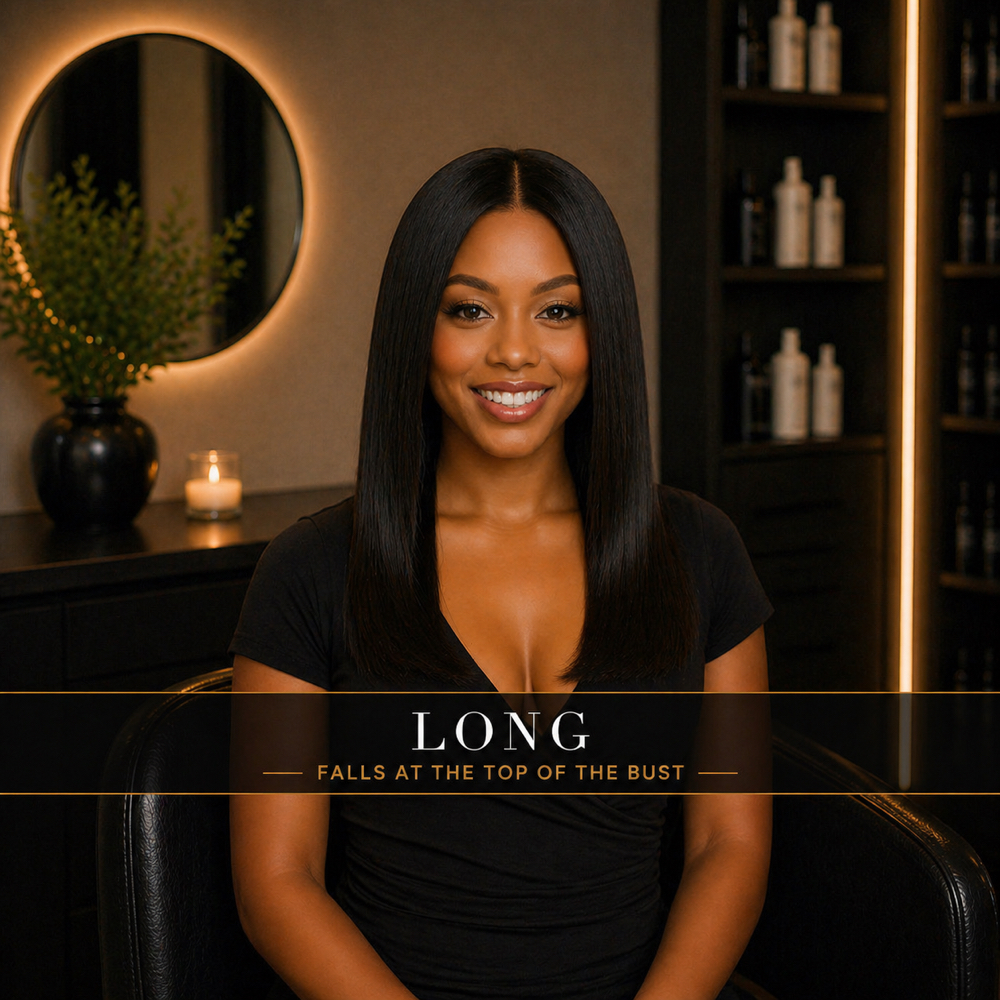 Silk Press – Long Length Hair at ENVY'D in KINGWOOD, TX
