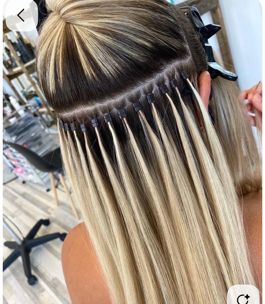 Micro Ring Extensions Install at Hidden beauty by luz in Tampa, FL