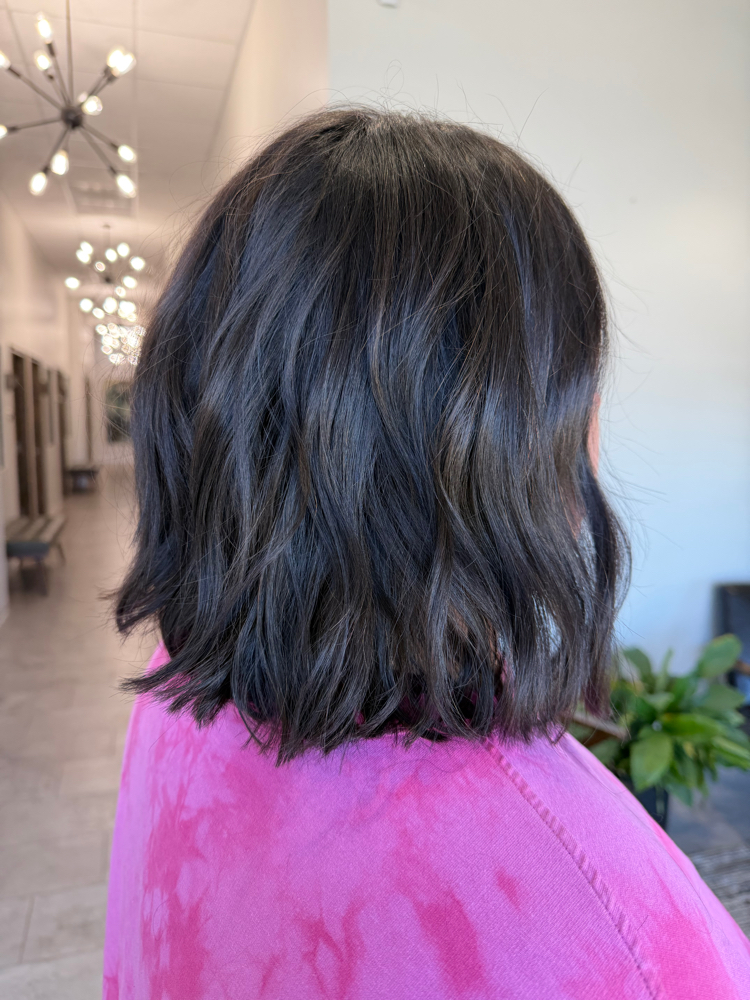 Root Color, Gloss, And Haircut at Depth and Dimension Salon in Wichita, KS